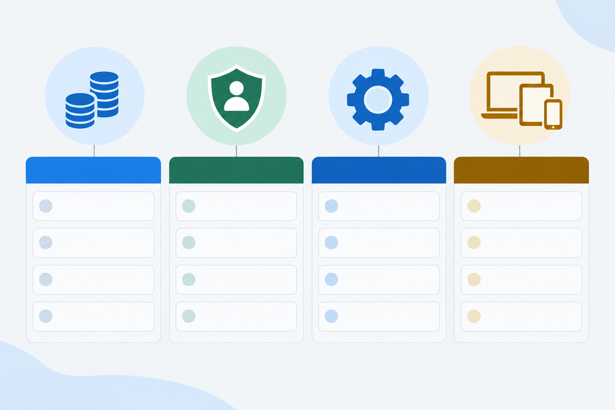 Qualitative markers for price, privacy, features, and usage needs