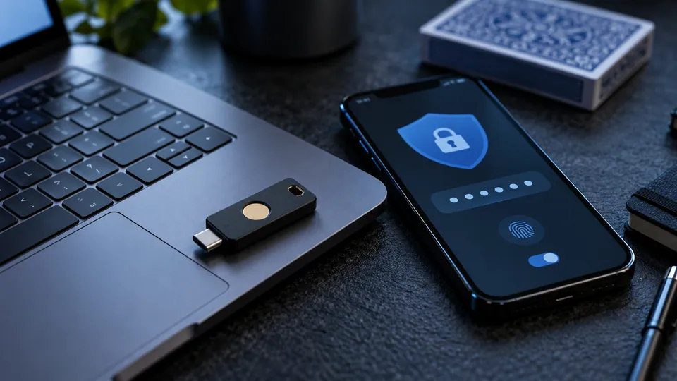 Securing an online account with a hardware key