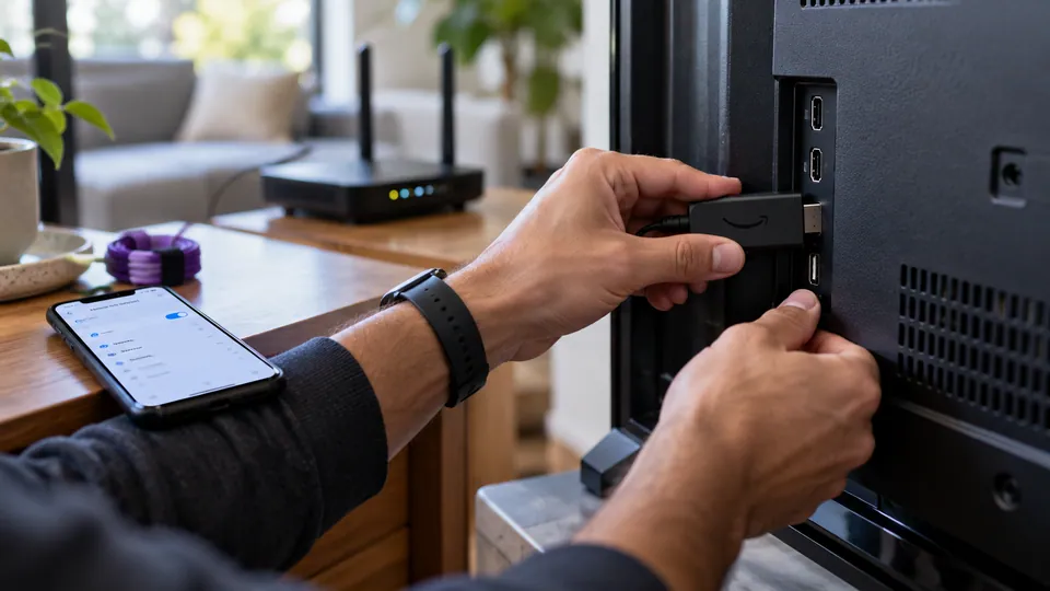 Connecting a streaming device to a home television