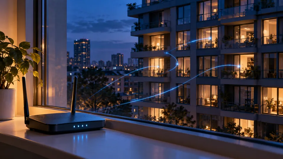 Residential router and apartment network infrastructure