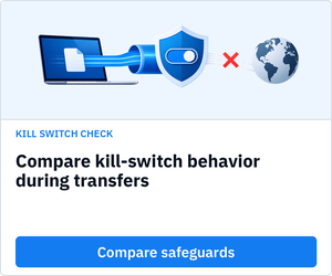 Compare kill-switch behavior during transfers