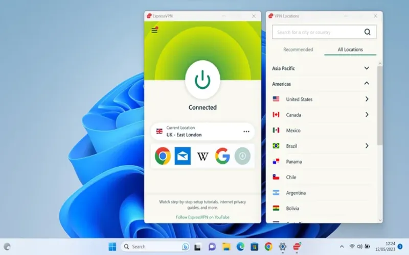ExpressVPN Windows 11 app overview for solo small business owners