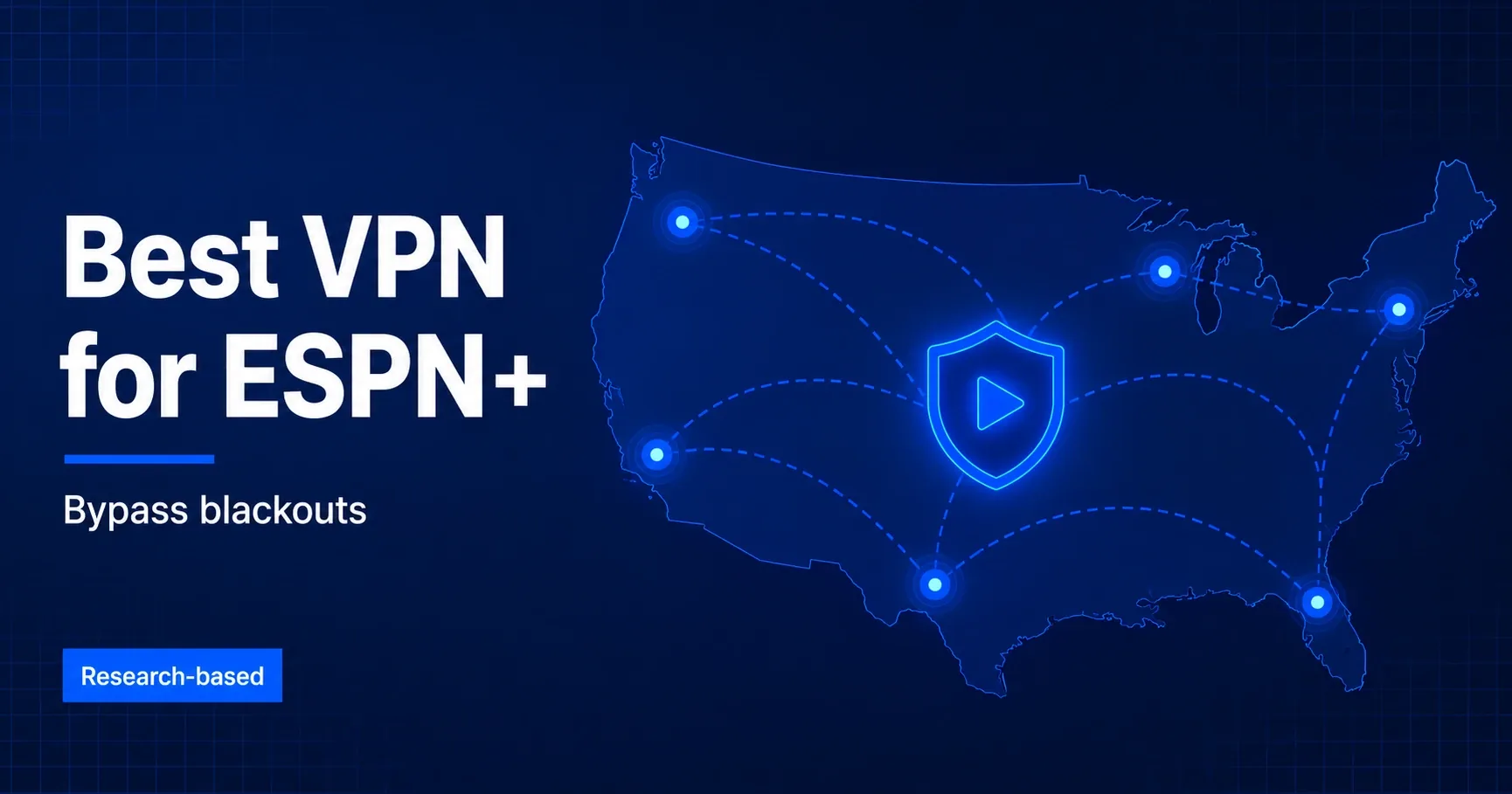 ESPN Plus VPN guide with blackout coverage and travel viewing checks