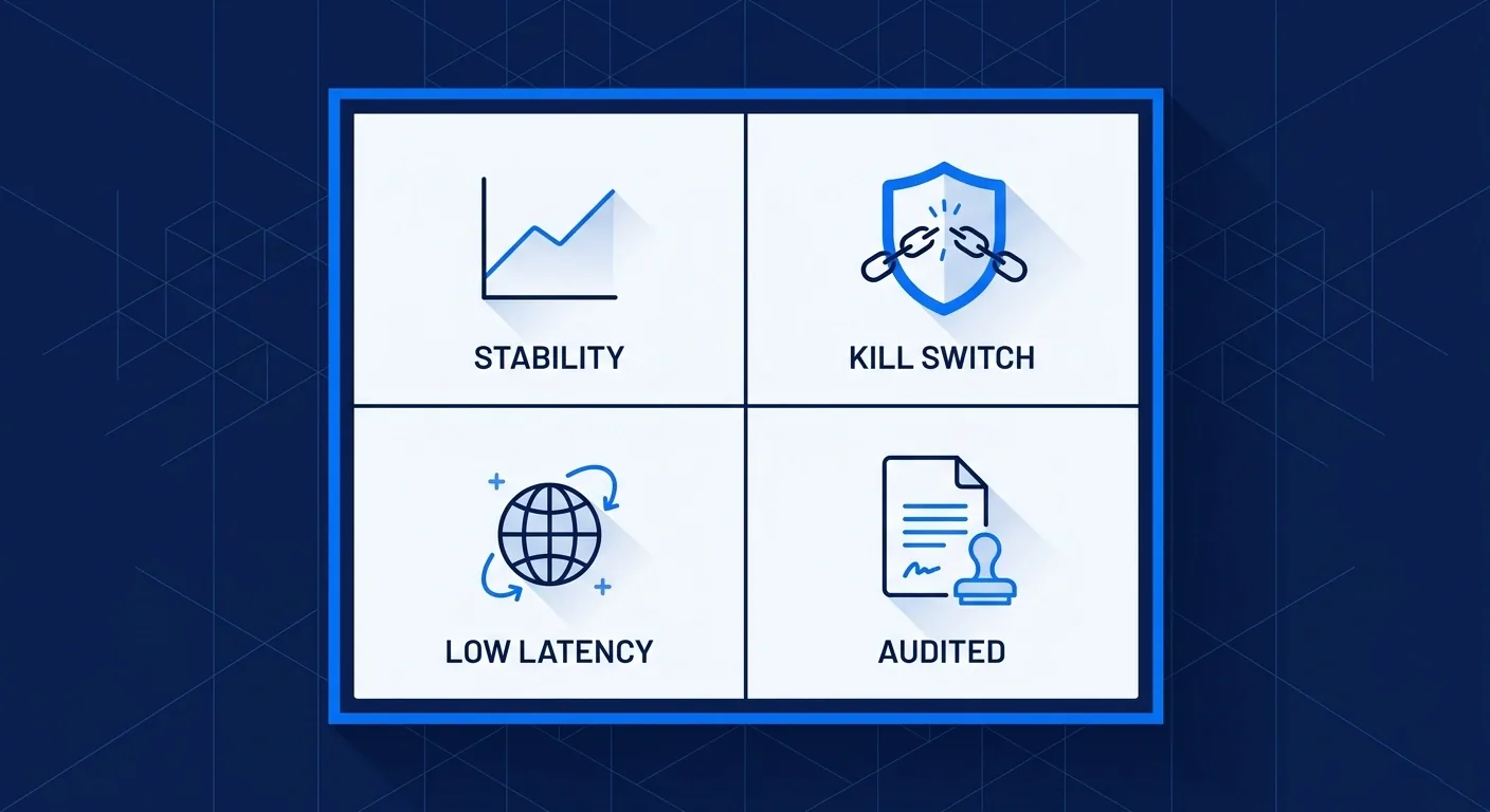 What to look for in the best VPN for online poker: stability, kill switch, latency, and audited security