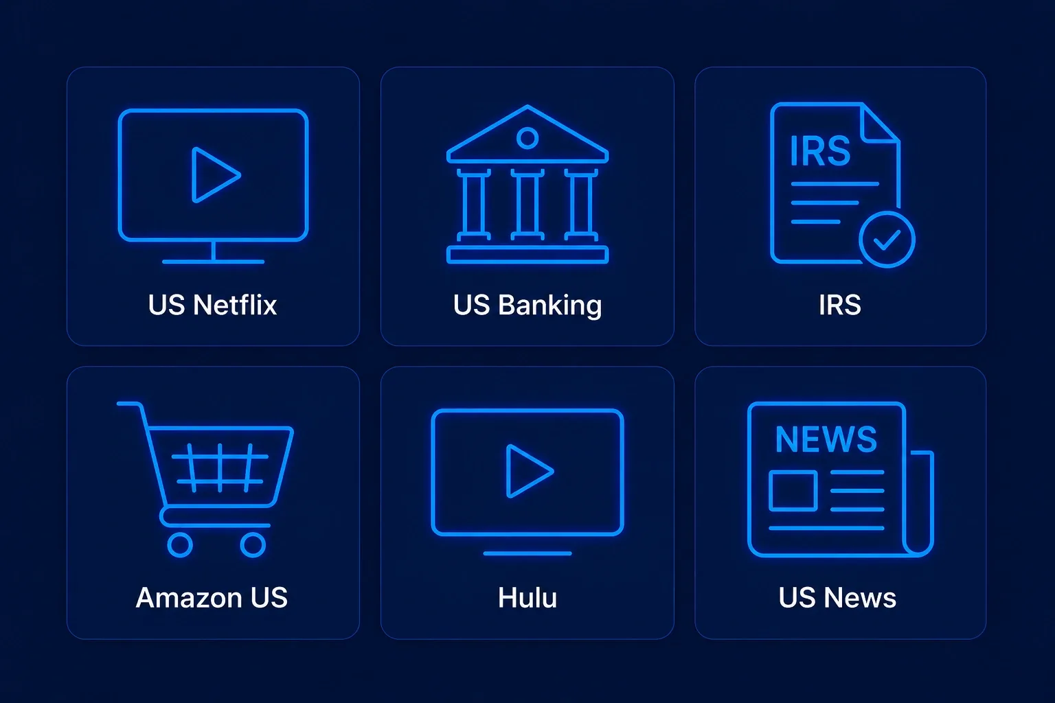 Best VPN for expats - US services accessible abroad grid (vpnvertex.com)